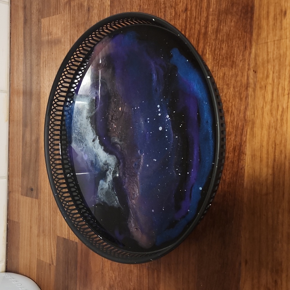 One of a kind Galaxy Serving Tray